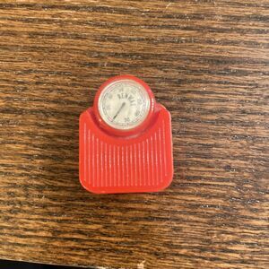 Vintage Doll House Furniture Red Weight SCALE Renwal #10 Miniature Bathroom USA